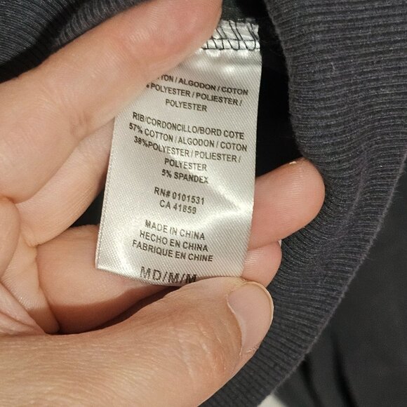 Star Wars Grogu "Naps And Snacks" Sweatshirt M Gray White Cotton Blend Crewneck - Picture 5 of 10